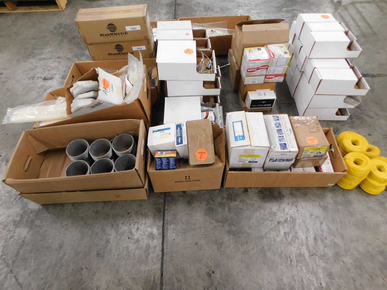 Pallet of Misc Electrical Supplies - ELECTRICAL COMPONENTS