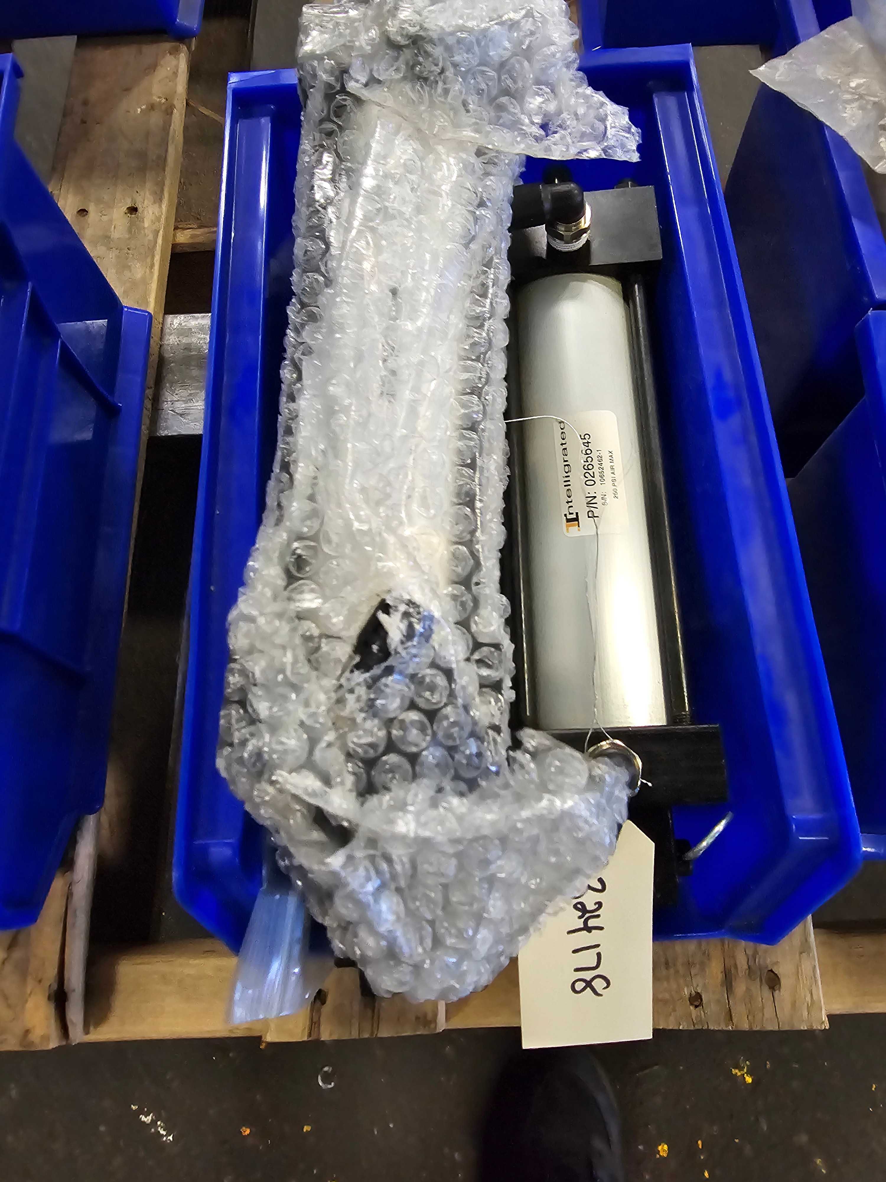 BIN OF PNEUMATIC CYLINDERS - INDUSTRIAL PARTS