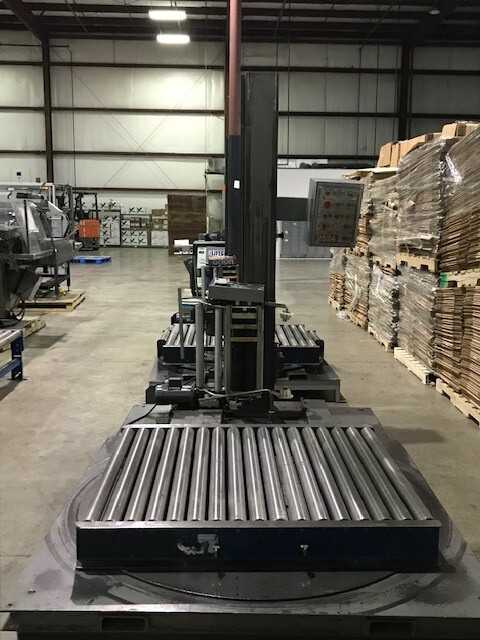 2 Semi Automatic Stretch Wrappers with Roller turntables - PACKAGING