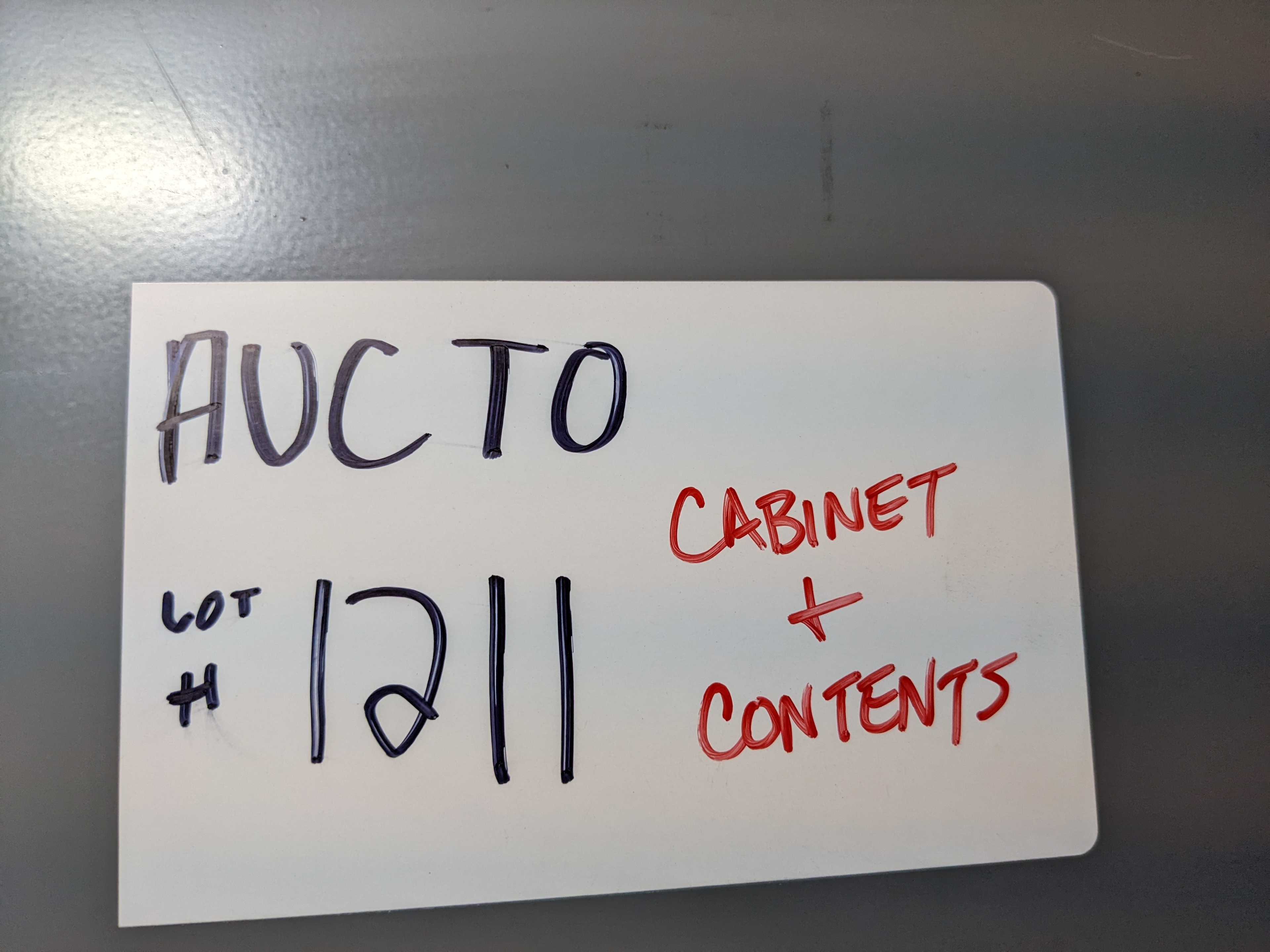 CABINET WITH CONTENTS - WELDING EQUIPMENT