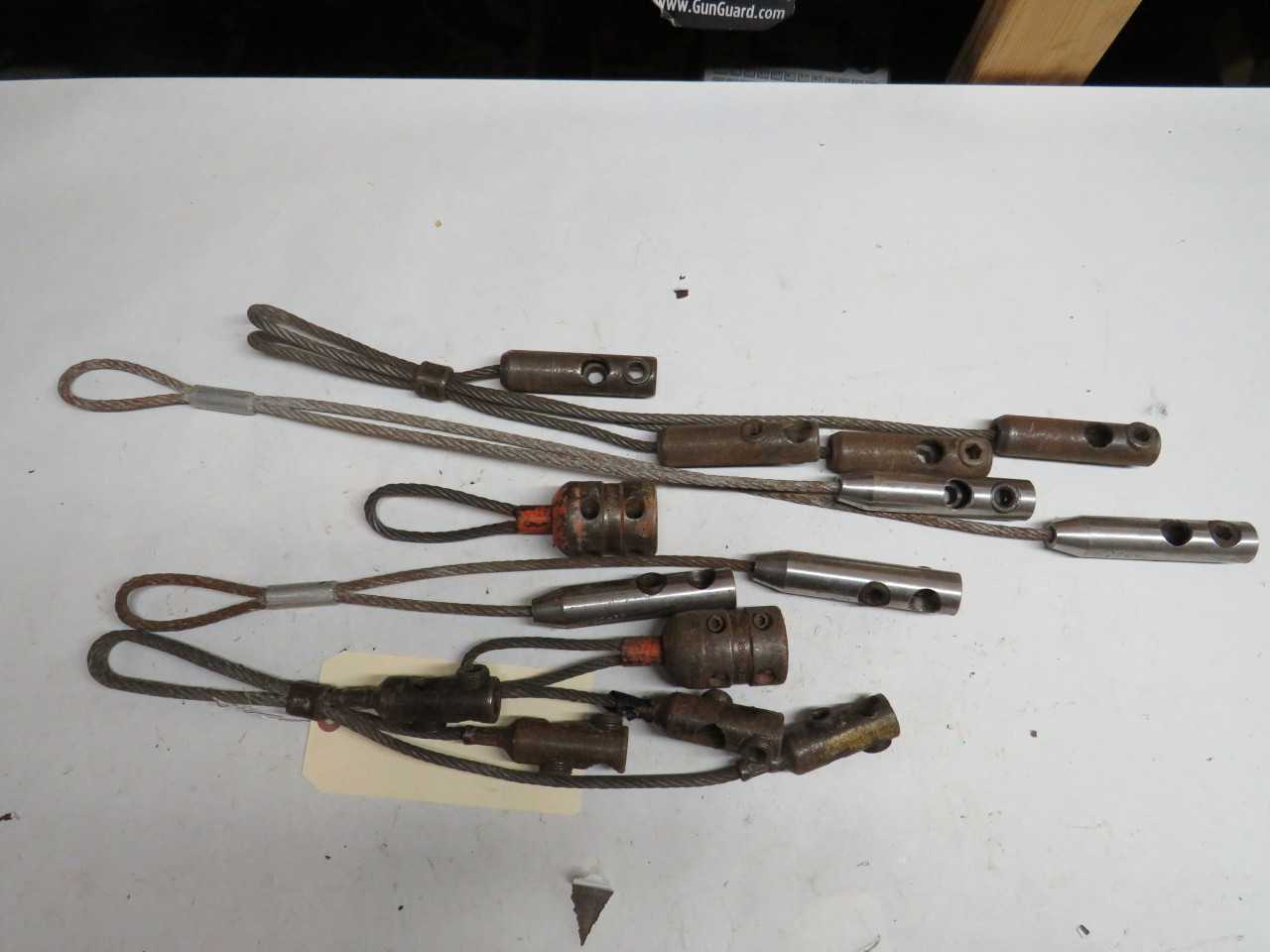 LOT OF ASSORTED GREENLEE 674 2", ENSLEY CABLE PULLERS - ELECTRIC POWER TOOLS