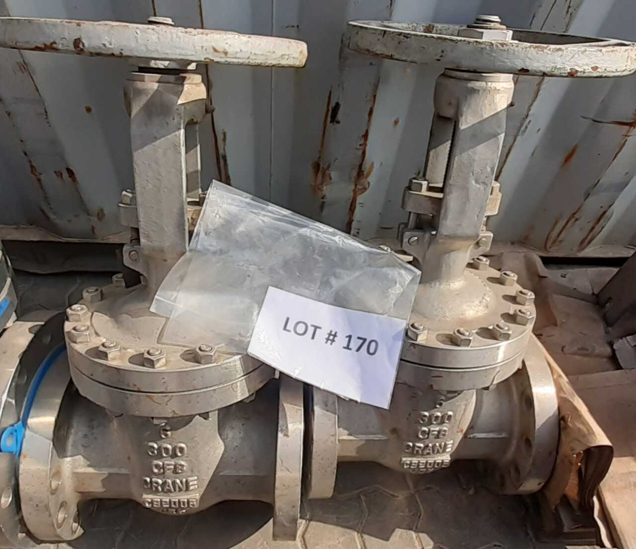 Lot of 2 Crane Gate Valves - KNIFE GATE VALVE