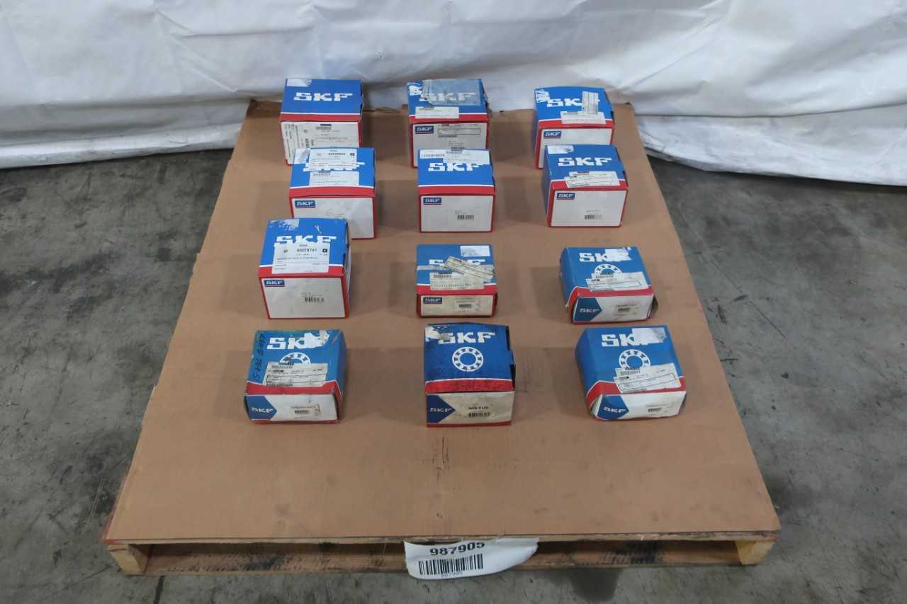 LOT OF 12 ASSORTED SKF BEARINGS - BEARINGS