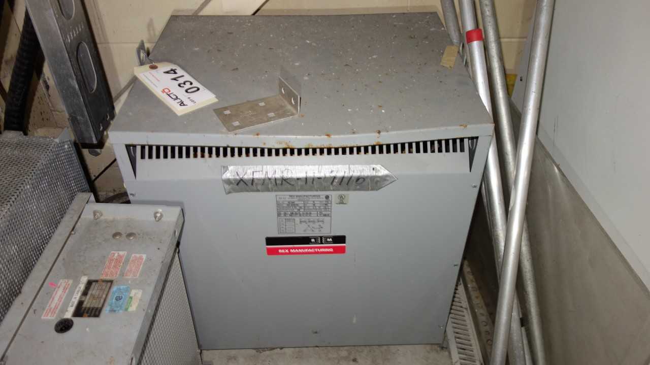 REX 75KVA 480/277V-AC TRANSFORMER BC75HP - CONTROL TRANSFORMERS