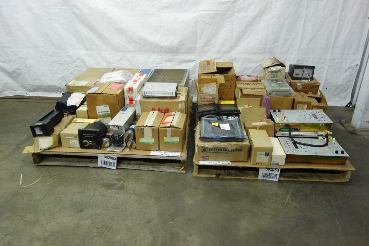 2 PALLETS OF ASSORTED ELECTRICAL CONTROLS - ELECTRICAL COMPONENTS