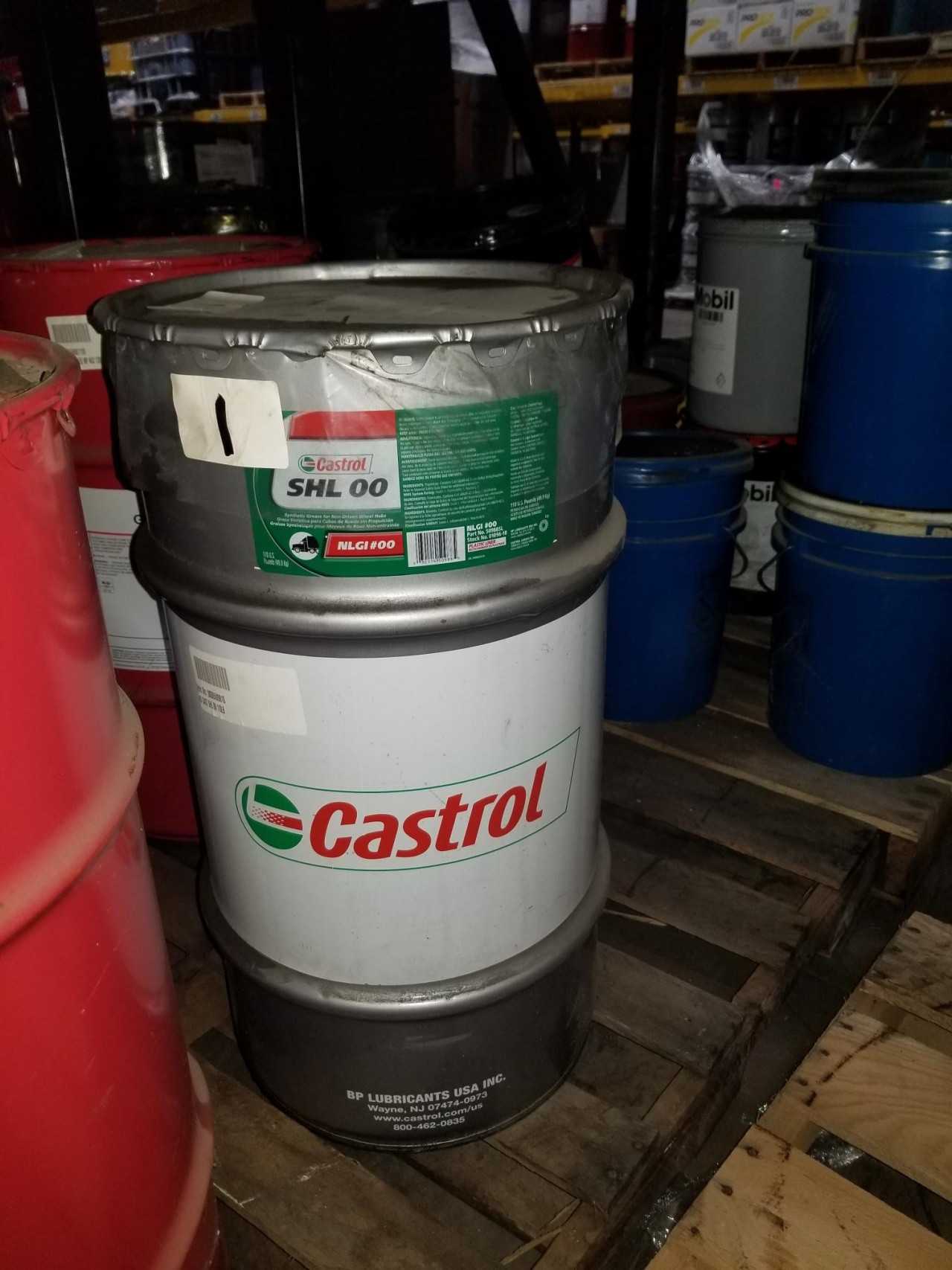 Lot of 1 Keg - CASTROL SHL 00 NGLI #00 GREASE 110LB keg - MISCELLANEOUS