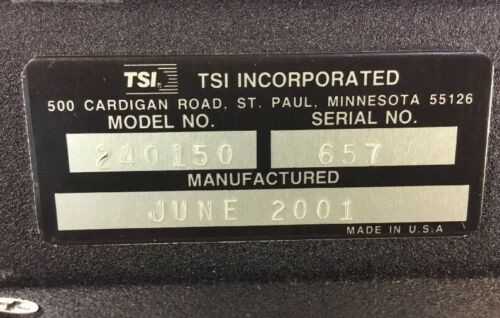 TSI Inc. Laser Speed Model 240150 Length & Speed Gauge 100mW peak 650-810 WL - Used - Bench Tested - ELECTRICAL PARTS