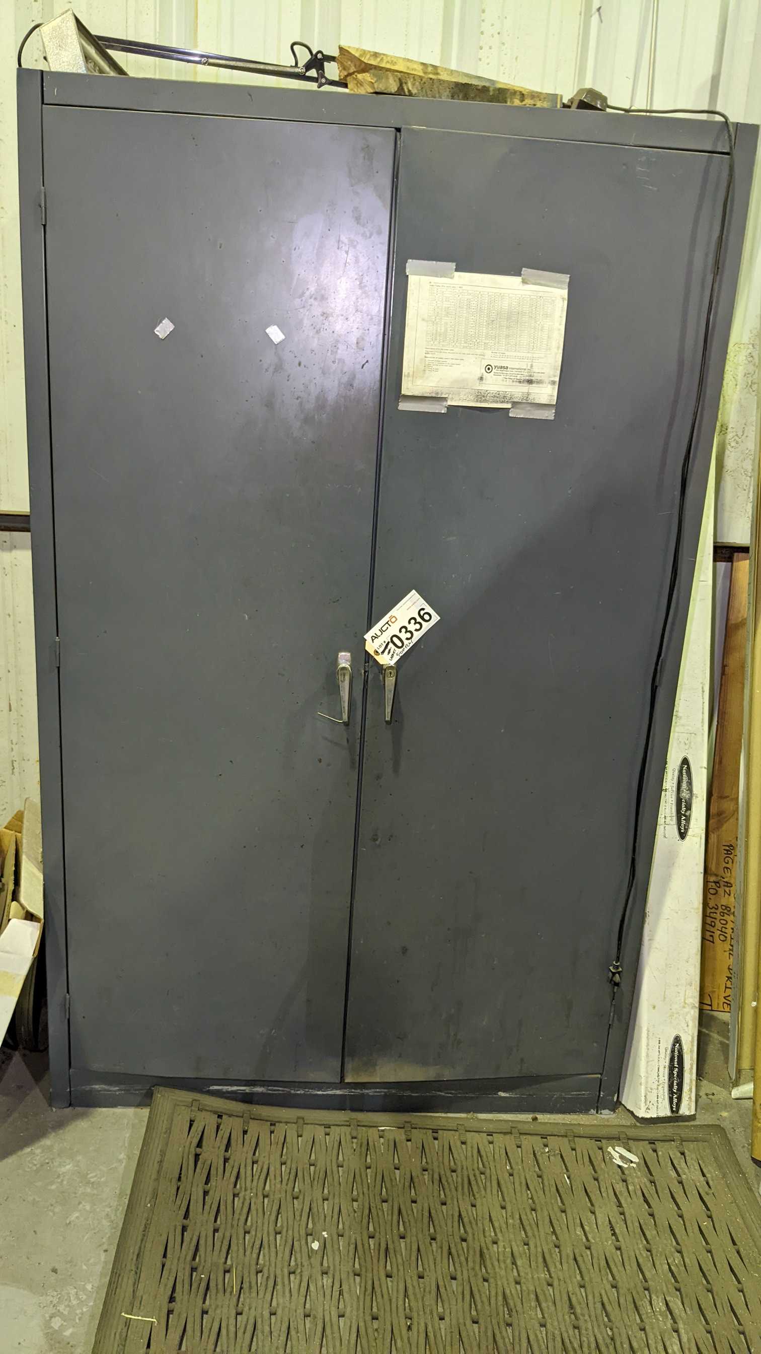CABINET AND CONTENTS - INDUSTRIAL PARTS CABINET AND CONTENTS - INDUSTRIAL PARTS