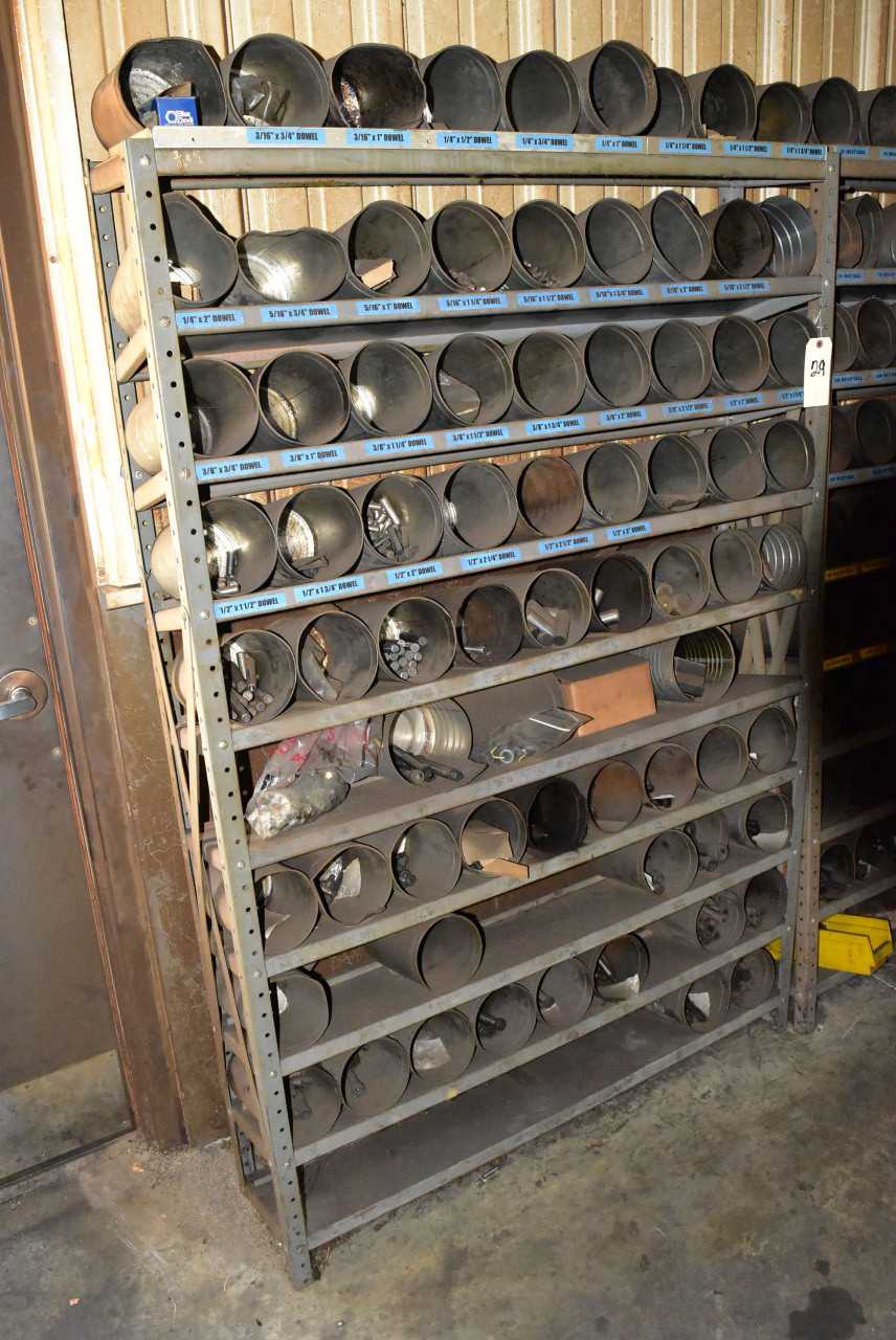 Rack with contents including Dowel Pins - INDUSTRIAL PARTS Rack with contents including Dowel Pins - INDUSTRIAL PARTS