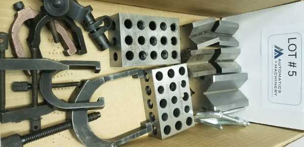 Misc V-Blocks w/Hold Down Clamps - PROCESS EQUIPMENT