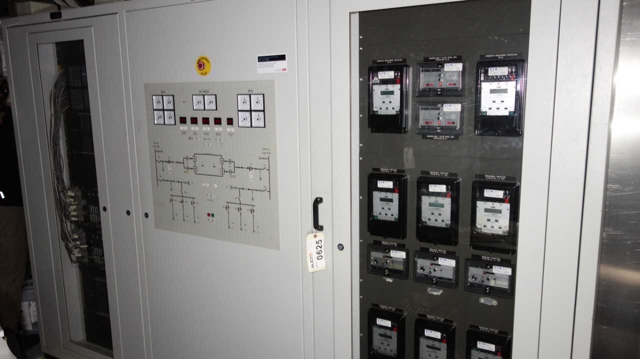 3X SECTIONS OF ABB OVERCURRENT PROTECTION CABINET - AUTOMATION & CONTROLS