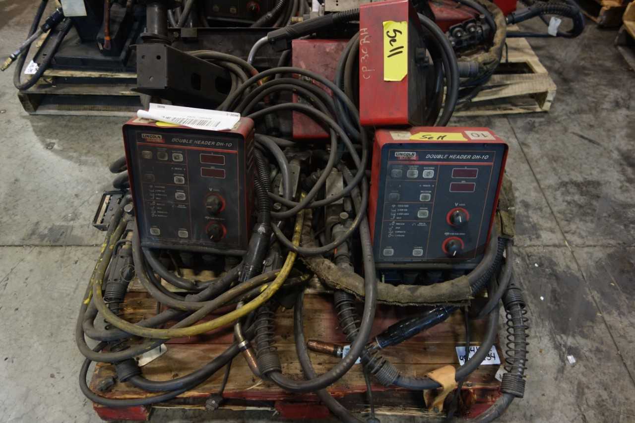 3 PALLETS OF LINCOLN ELECTRIC WELD HEADS AND ATTACHMENTS - WELDING EQUIPMENT