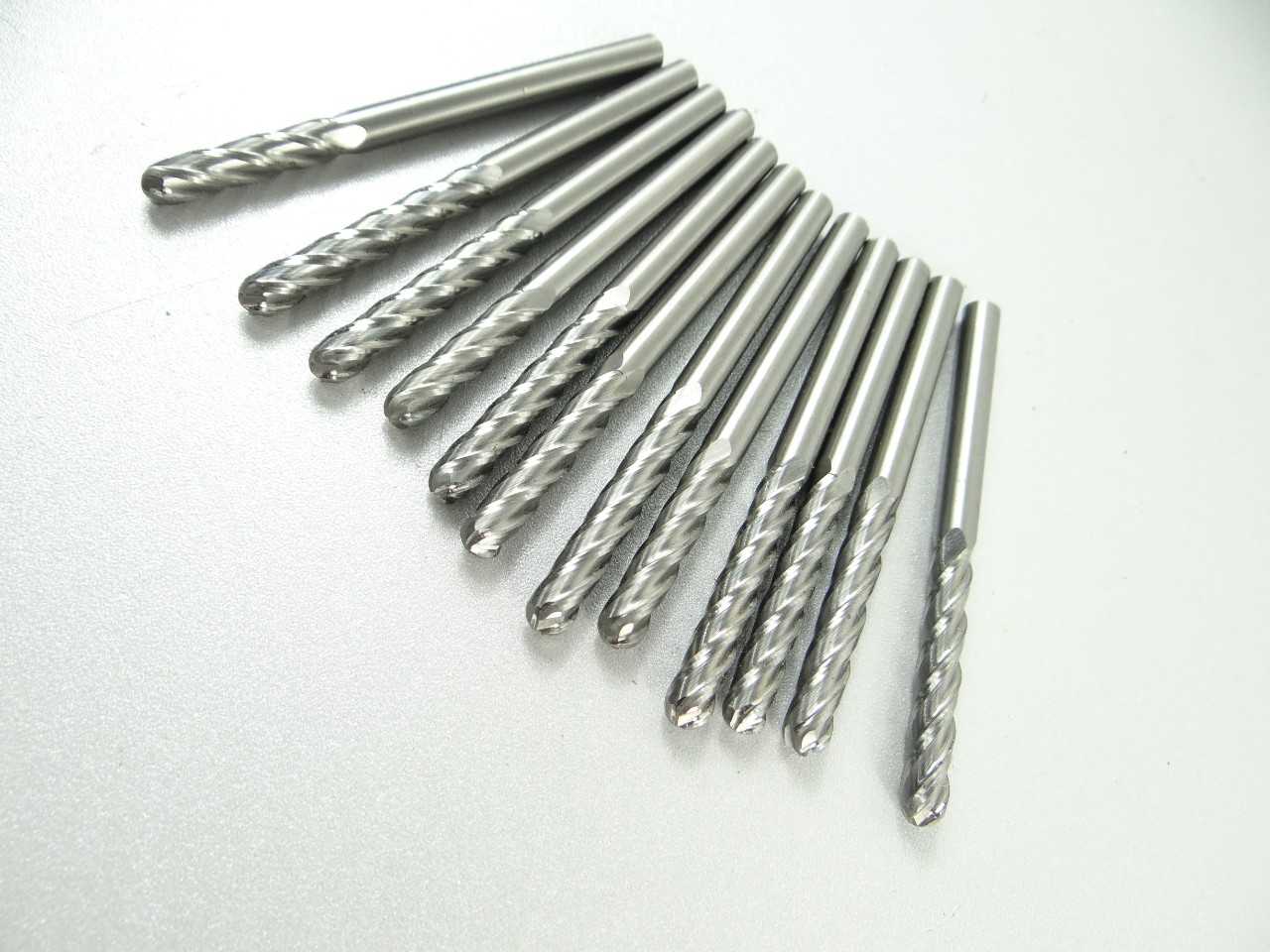 Lot of 12 Metric Solid Carbide Ball Nose End Mills - MACHINING ACCESSORIES & TOOLING