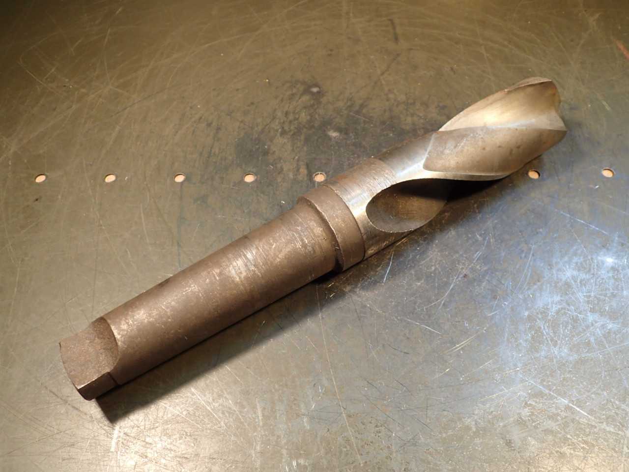 2-1/8" (2.125") HSS Drill Bit: Morse Taper #5 (MT5 5MT) Shank, Needs Sharpened - WORKHOLDING