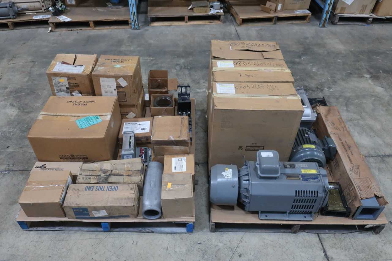 2 PALLETS OF ASSORTED ELECTRICAL - ELECTRICAL COMPONENTS