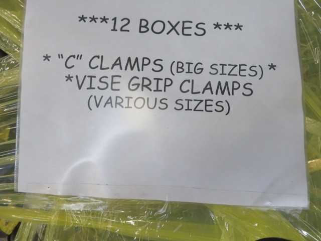 C-Clamps, Vice Grip Clamps, Lot - MISCELLANEOUS
