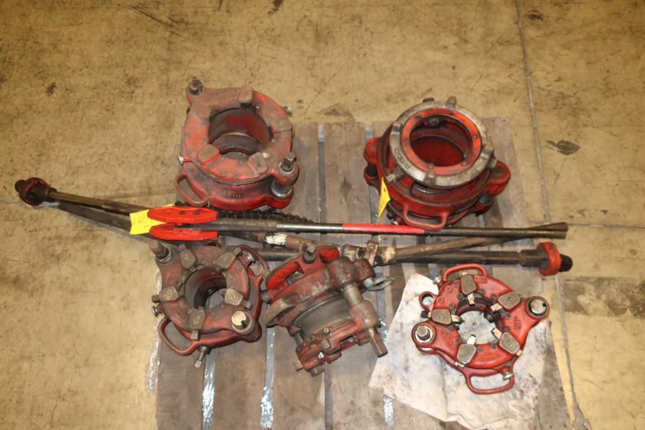 1 PALLET OF ASSORTED THREADER DIE HEADS AND PARTS - TOOL HOLDERS