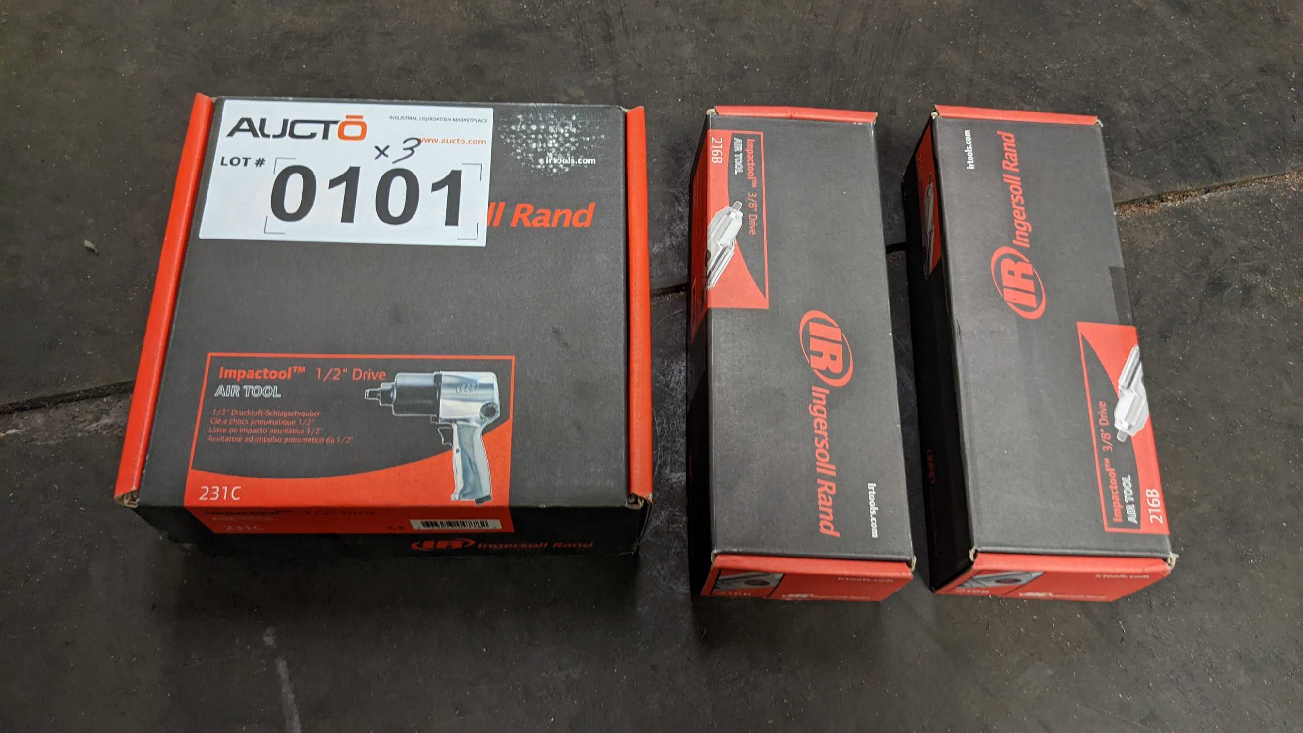 LOT OF 3 AIR TOOLS - PNEUMATIC POWER TOOL LOT OF 3 AIR TOOLS - PNEUMATIC POWER TOOL