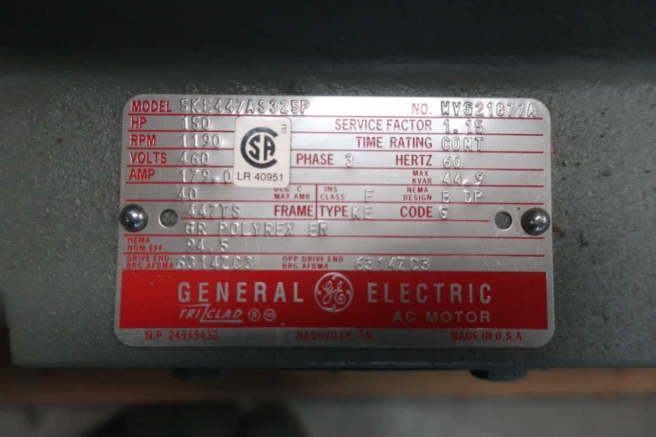 GENERAL ELECTRIC 5KE447AS325P AC MOTOR - ELECTRIC MOTORS