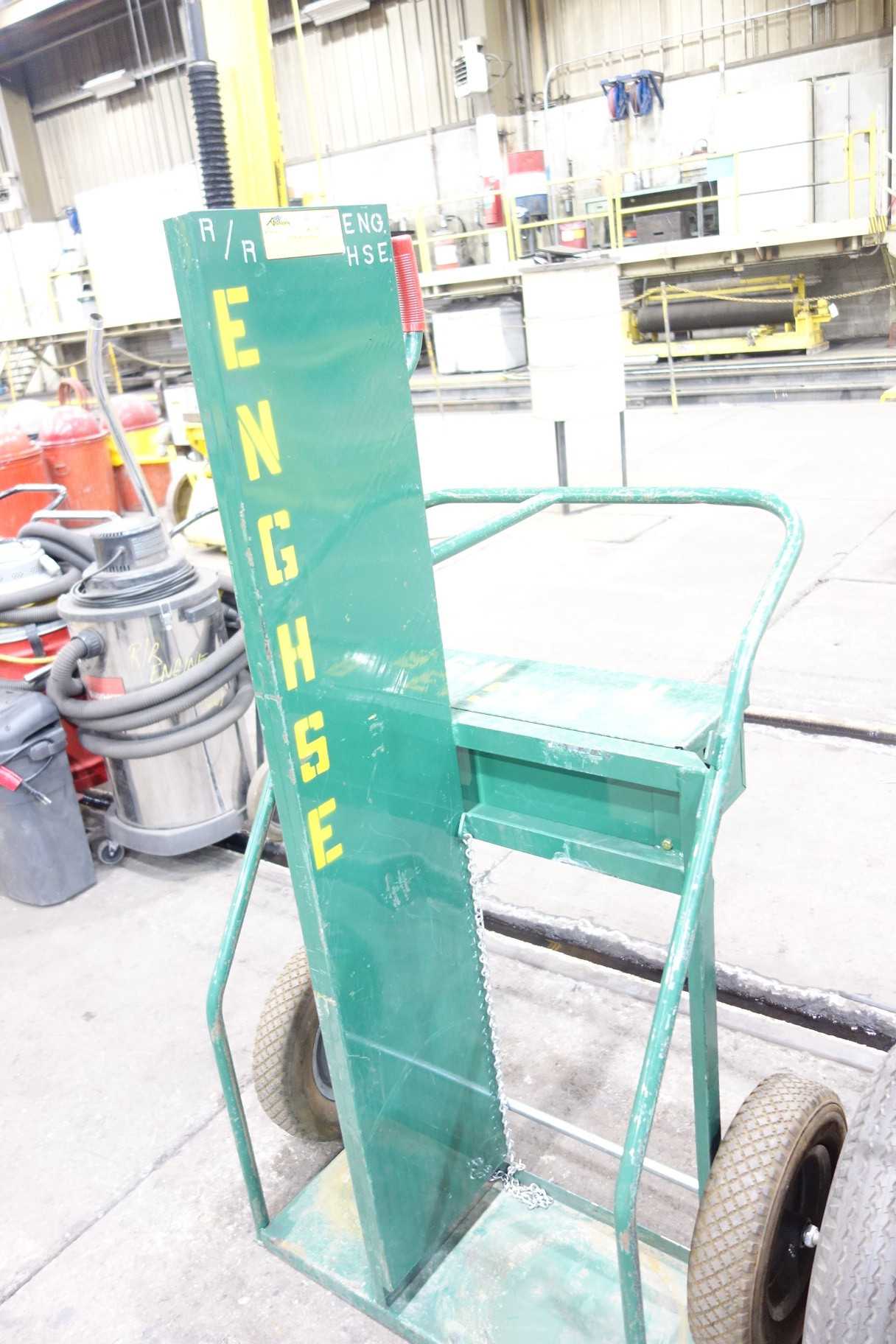 Lot of 3 Anthony welding/torching carts with cables - ROLLING CARTS