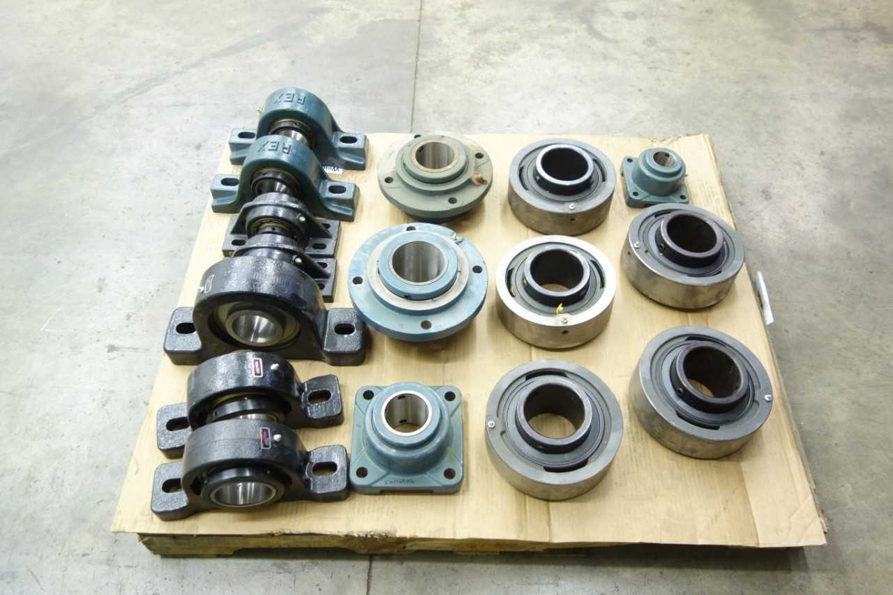 PALLET OF PILLOW BLOCK AND INSERT BEARINGS - BEARINGS