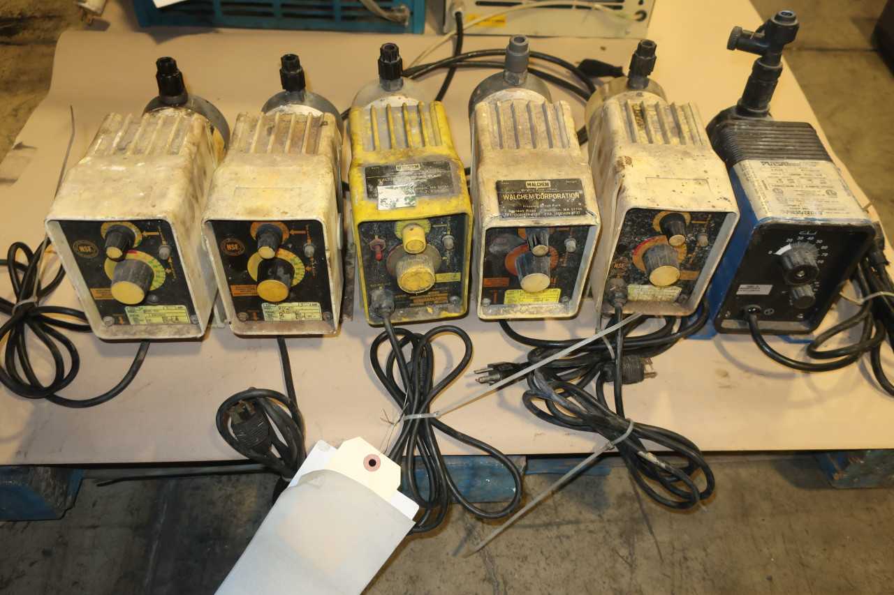 LOT OF ASSORTED METERING PUMPS WALCHEM PULSATRON - METERING PUMP