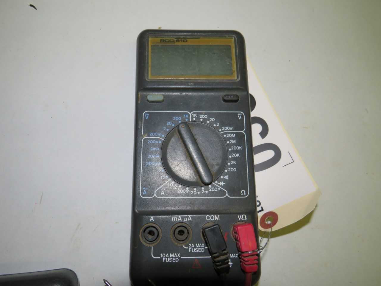 LOT OF 2 RCC 510 DIGITAL MULTIMETER - ELECTRIC POWER TOOLS