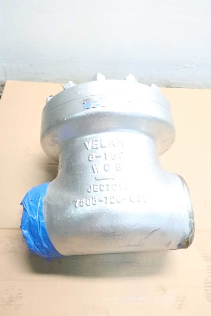 VELAN B14-0344C-02TY 150 STEEL BUTT WELD 6IN CHECK VALVE - CHECK VALVE
