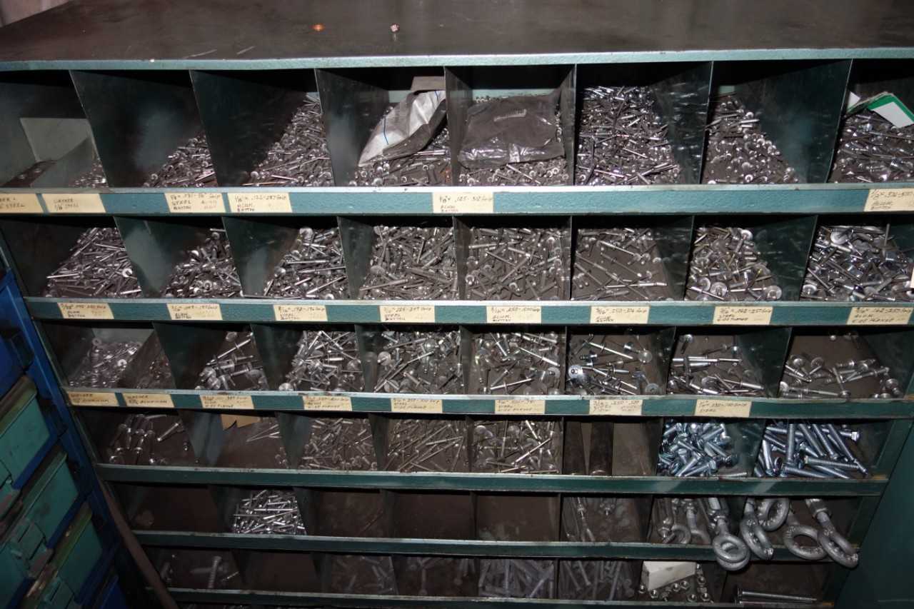 CONTENTS WITH CABINET, HARDWARE - TOOL STORAGE