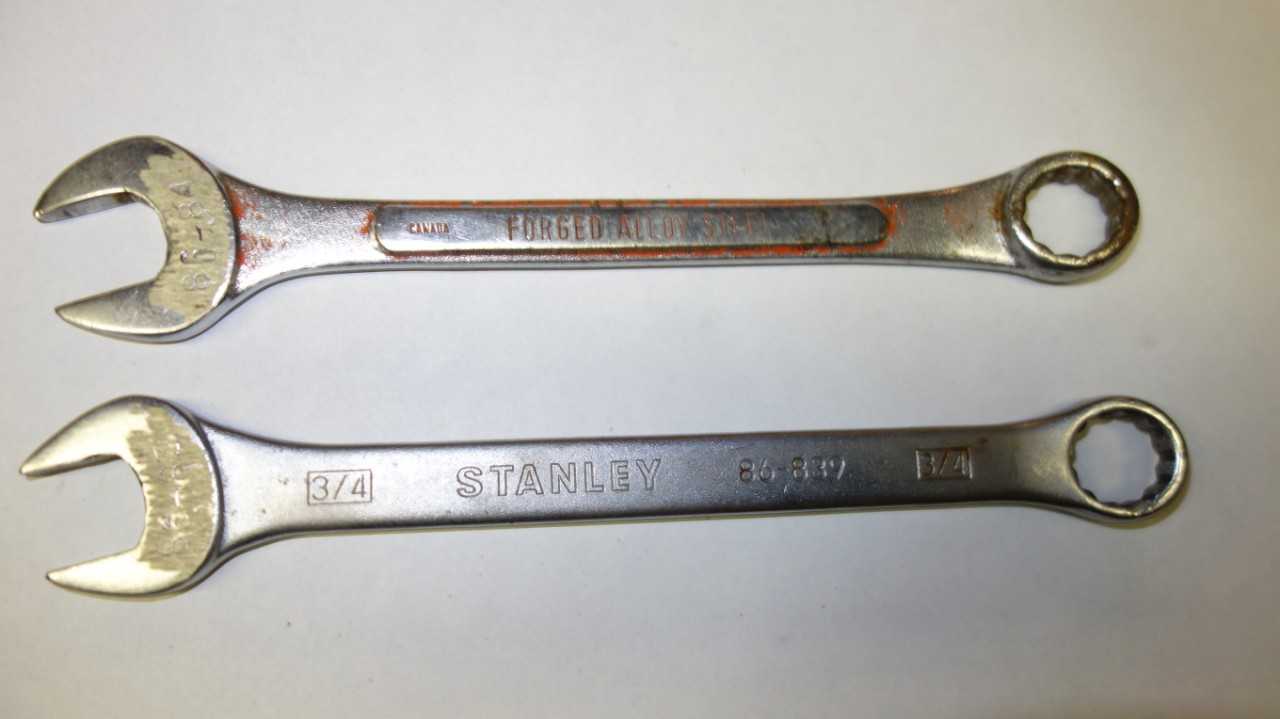 LOT OF 15 ASSORTED COMBINATION WRENCHES - HAND TOOLS