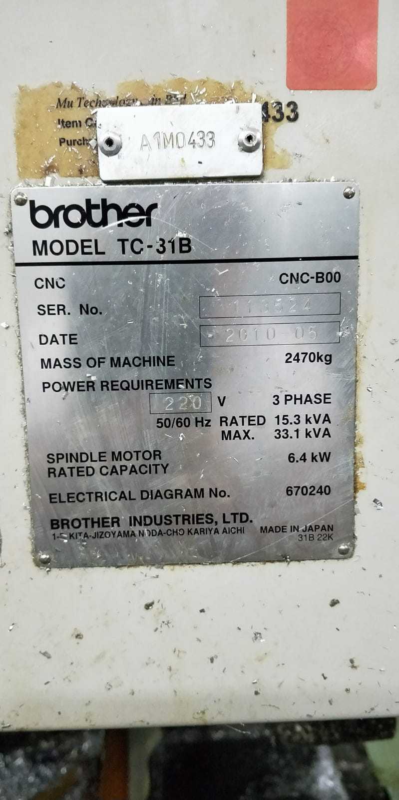 2010 Brother TC 31B Tapping Center - DRILLING MACHINES