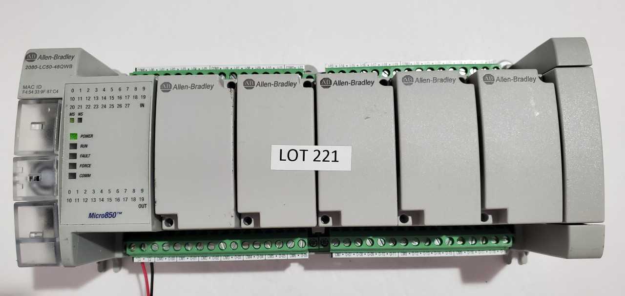 Allen Bradley Micro 850 2080-LC50-48QWB PLC - AUTOMATION & CONTROLS