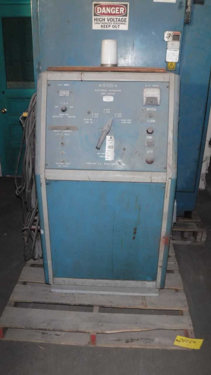 BEM Electrical Apparatus Motor Test Center - ELECTRICAL COMPONENTS