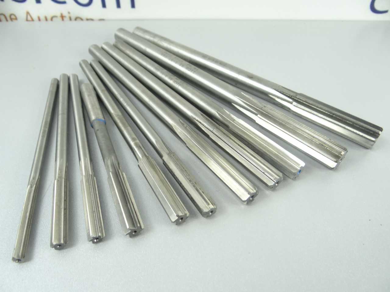 Lot of 11 HSS Chucking Reamers - MACHINING ACCESSORIES & TOOLING