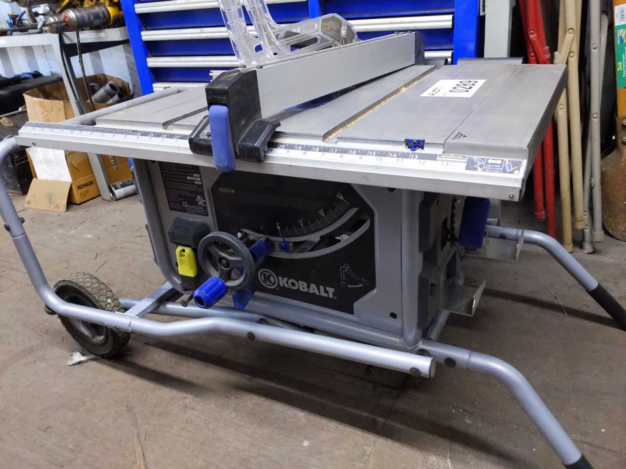 Kobalt 10" table saw - METAL SAWS