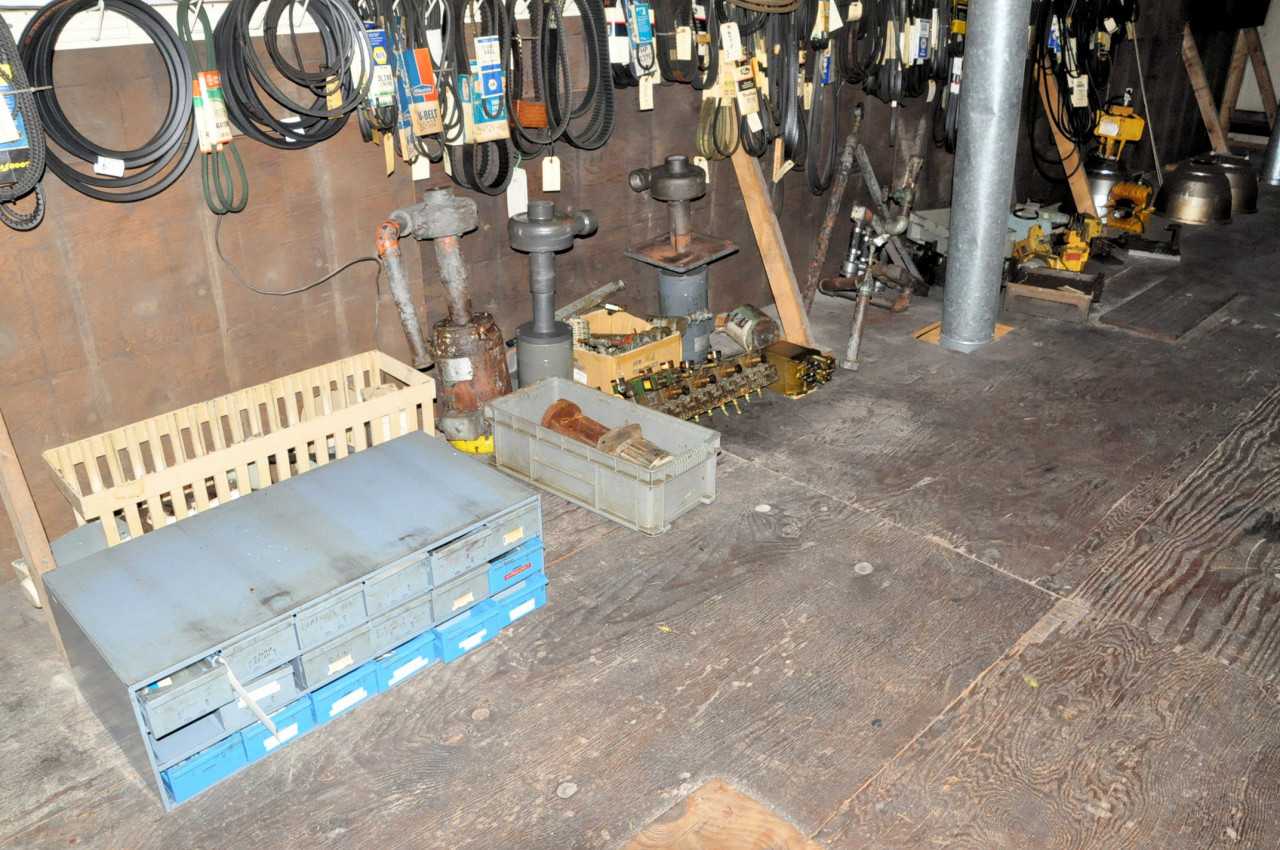 24-Drawer Bin Cabinet with Pumps, Motors and Light Fixtures - TOOL STORAGE