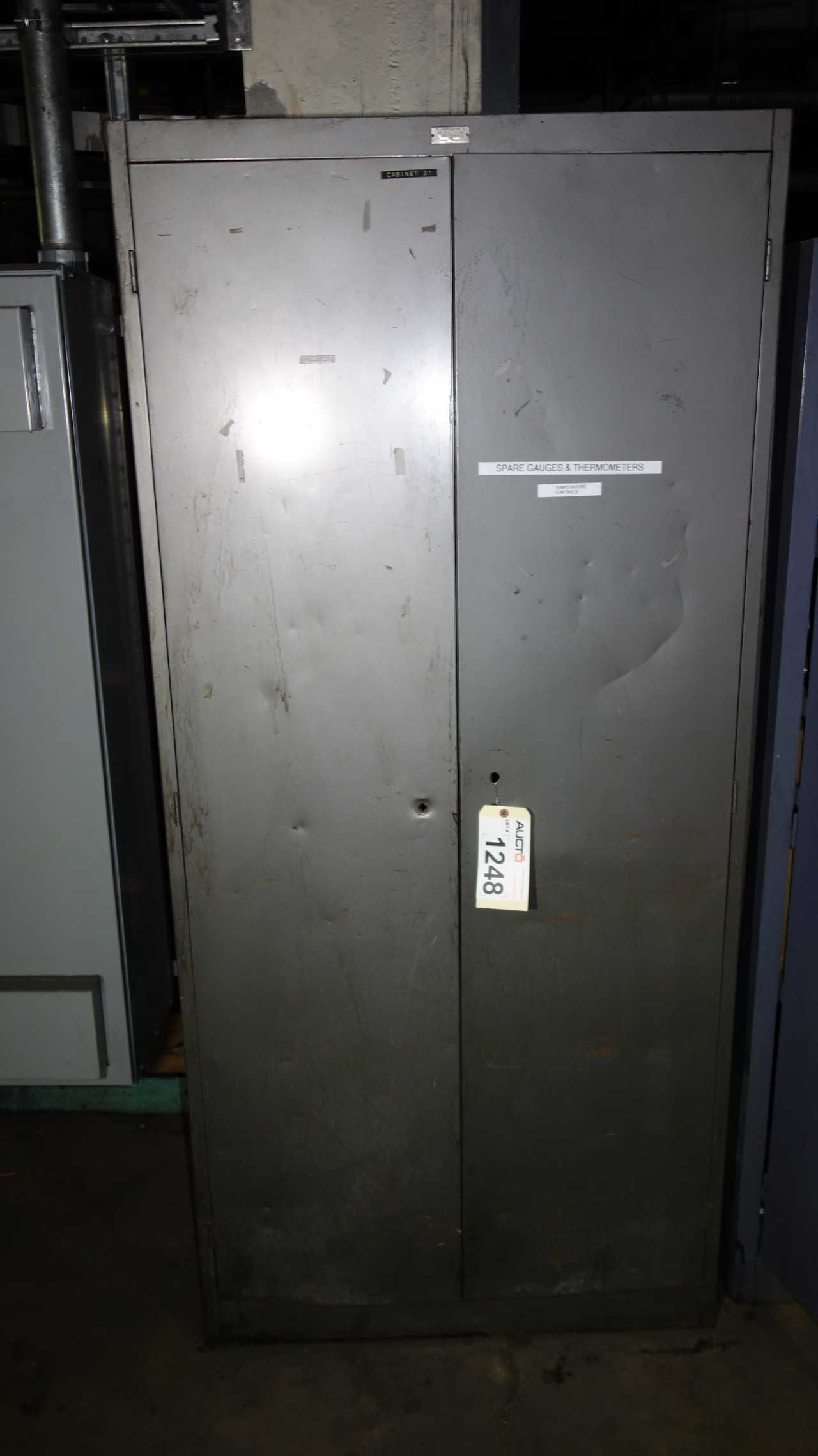 BERGER CABINET WITH INSTRUMENTATION AND VALVE PARTS - VALVES