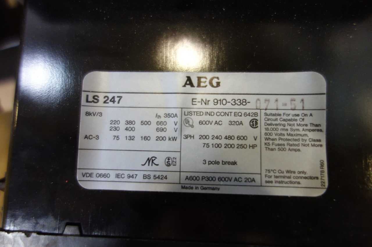 LOT OF 8 ASSORTED AC CONTACTORS, ALLEN BRADLEY, WESTINGHOUSE, AEG - CONTACTORS