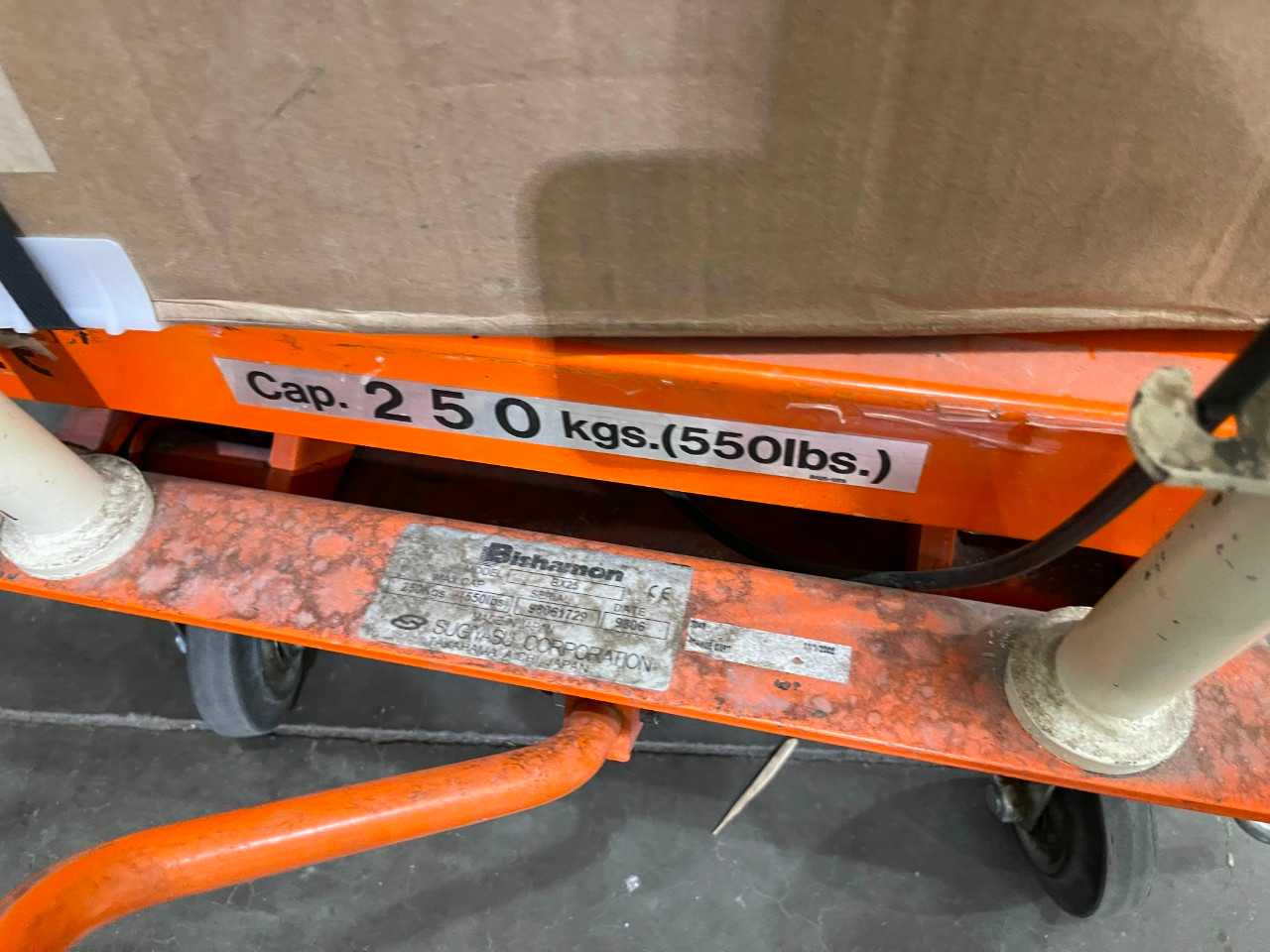 Hydraulic 500 Lb Cart No Contents - ROLLING CARTS