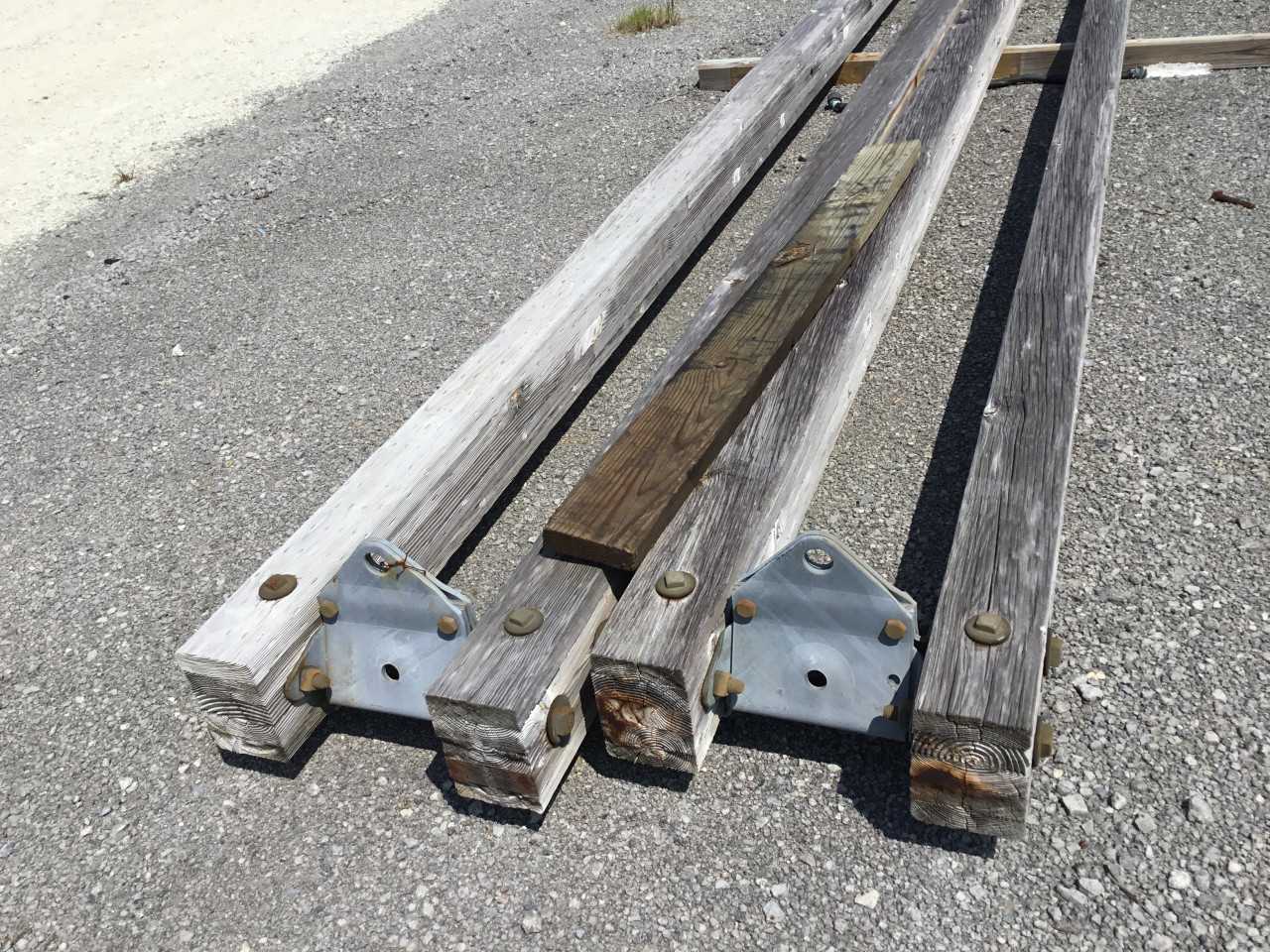 Lot of Two Pallets of Wooden Poles - MISCELLANEOUS