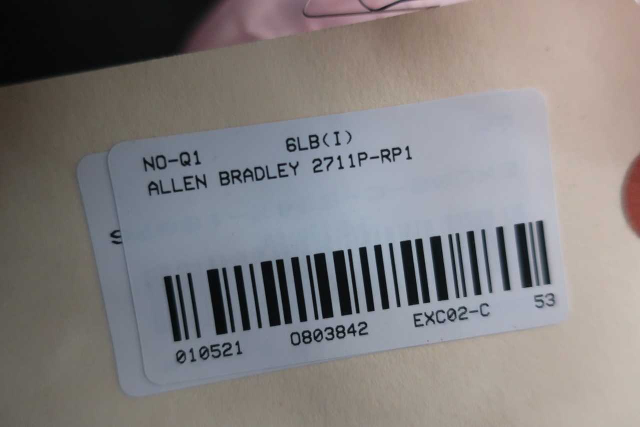 ALLEN BRADLEY 2711P-T10C4D1 SER A OPERATOR INTERFACE PANEL - AUTOMATION & CONTROLS