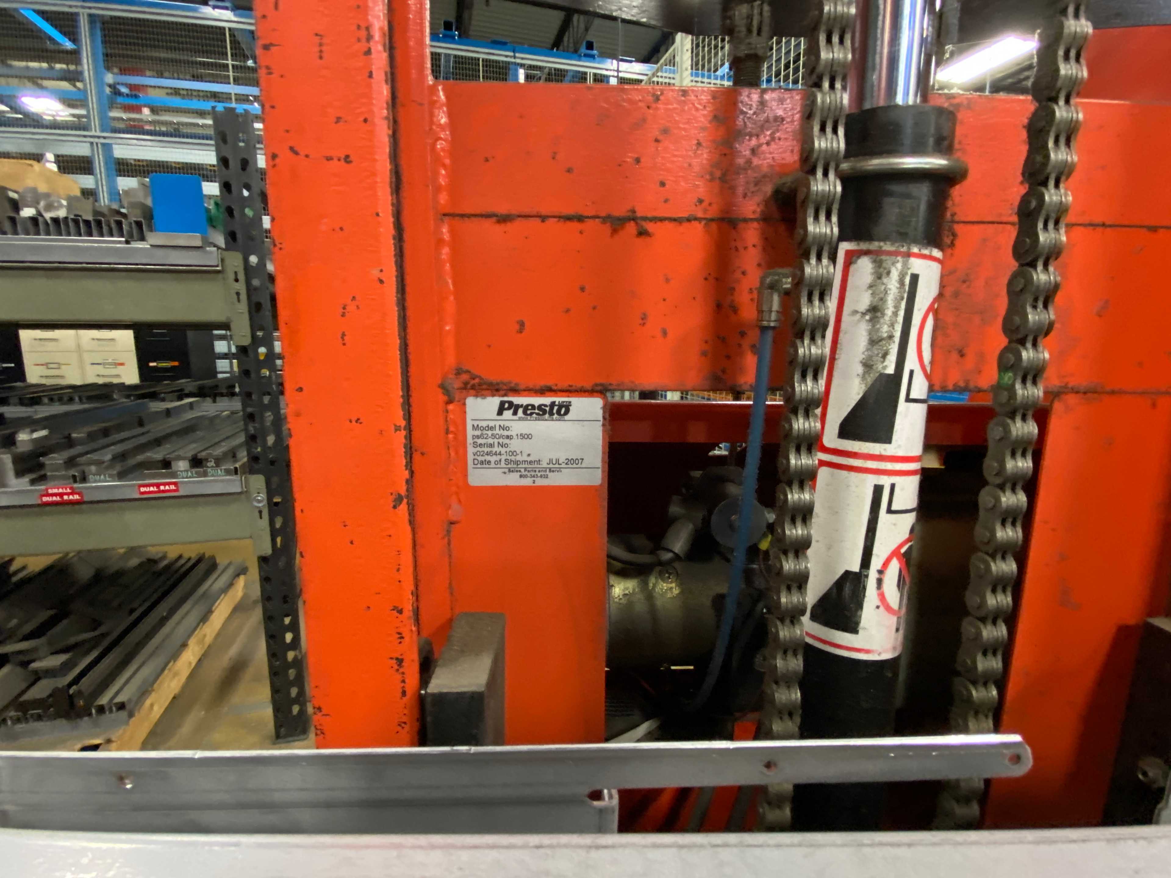 PRESTO LIFTS PS62-50 1,500 LB CAP LIFT - FORKLIFTS