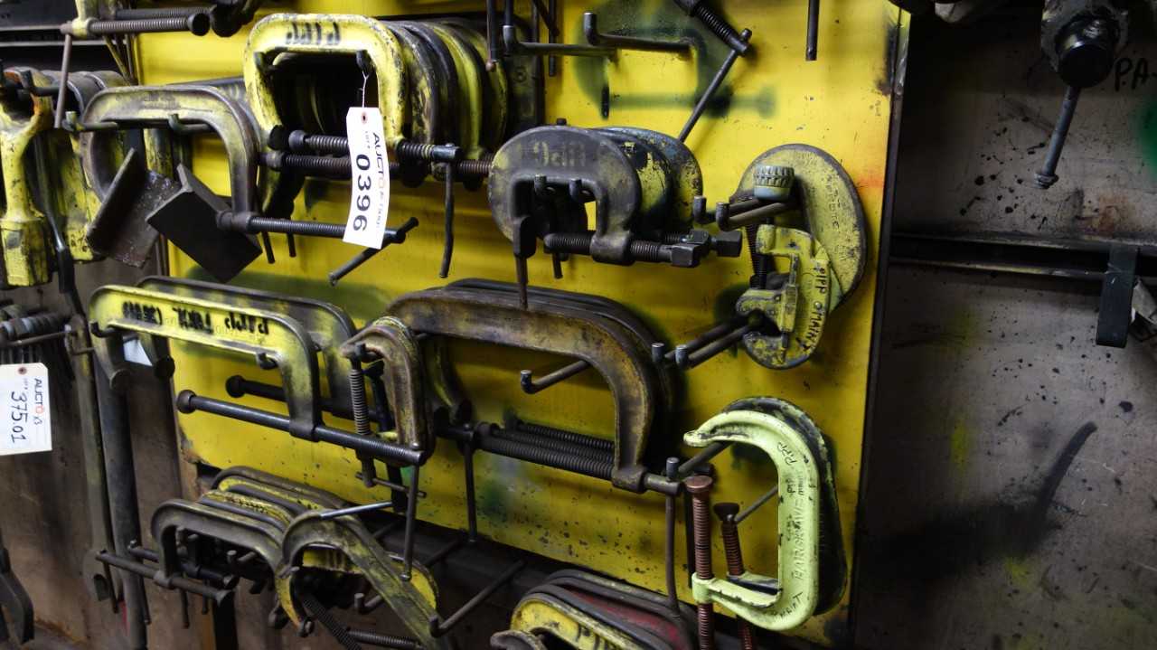 ASSORTED LOT OF C CLAMPS 3 IN TO 14 IN - HAND TOOLS