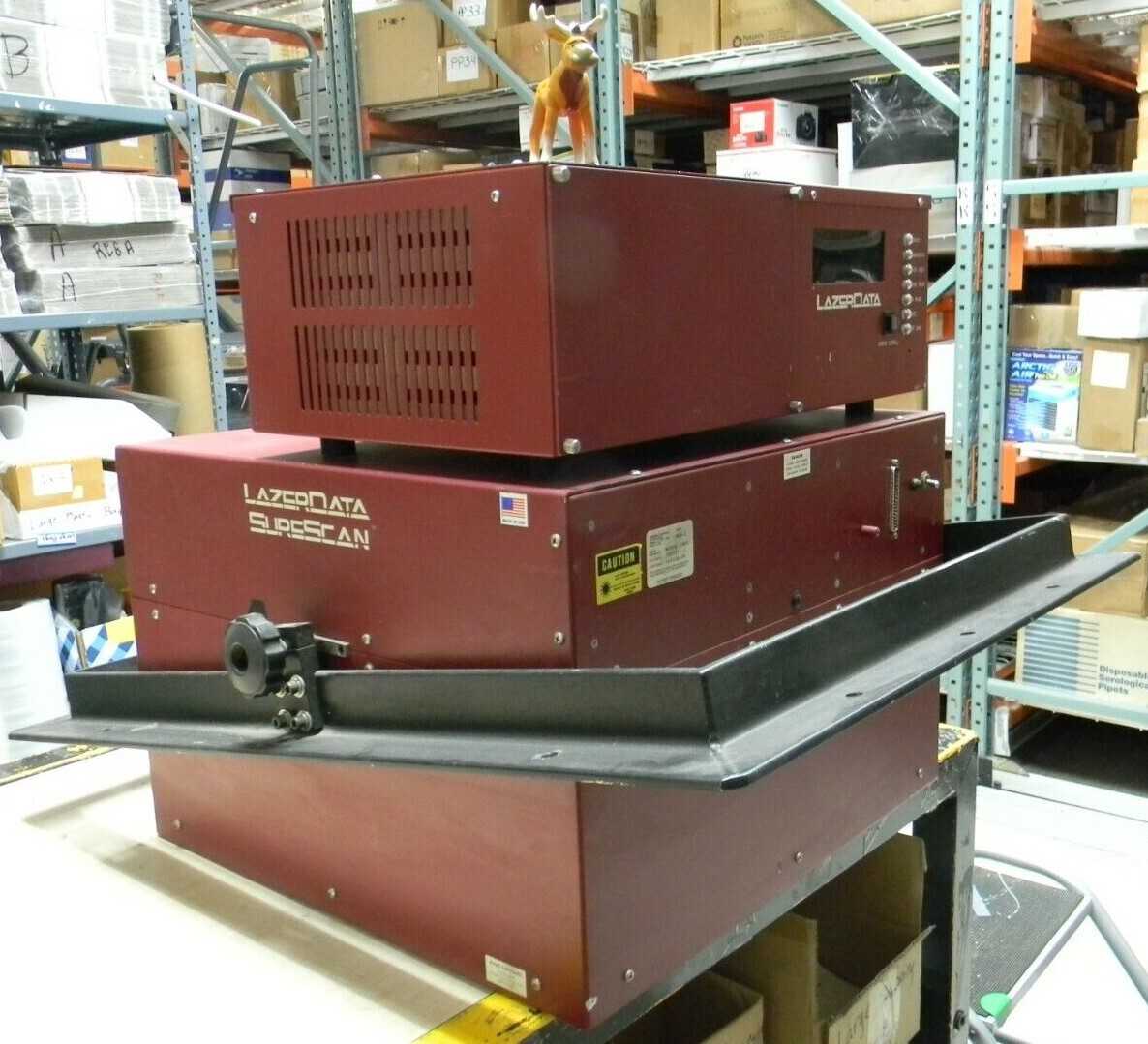 LazerData 1803011-2 SureScan 990-2 Bar Code Scanner w/control unit - PROCESS EQUIPMENT LazerData 1803011-2 SureScan 990-2 Bar Code Scanner w/control unit - PROCESS EQUIPMENT