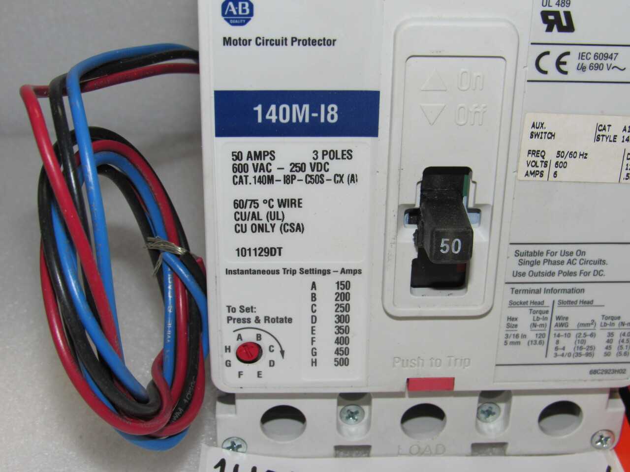 Allen Bradley Breakers - CIRCUIT BREAKERS