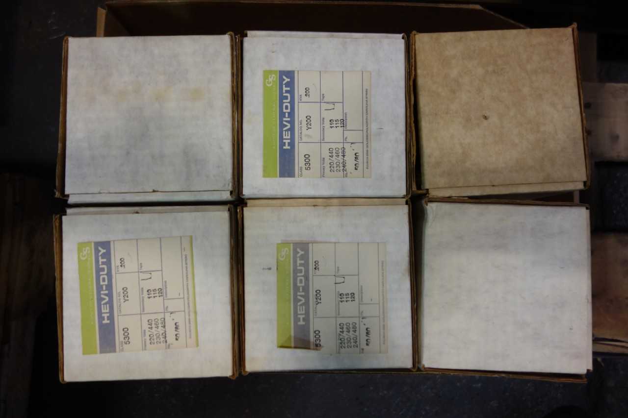 LOT OF GS GENERAL SIGNAL Y200 HEVI-DUTY 1PH 200VA 240/480V-AC 120V-AC VOLTAGE TRANSFORMER - CONTROL TRANSFORMERS