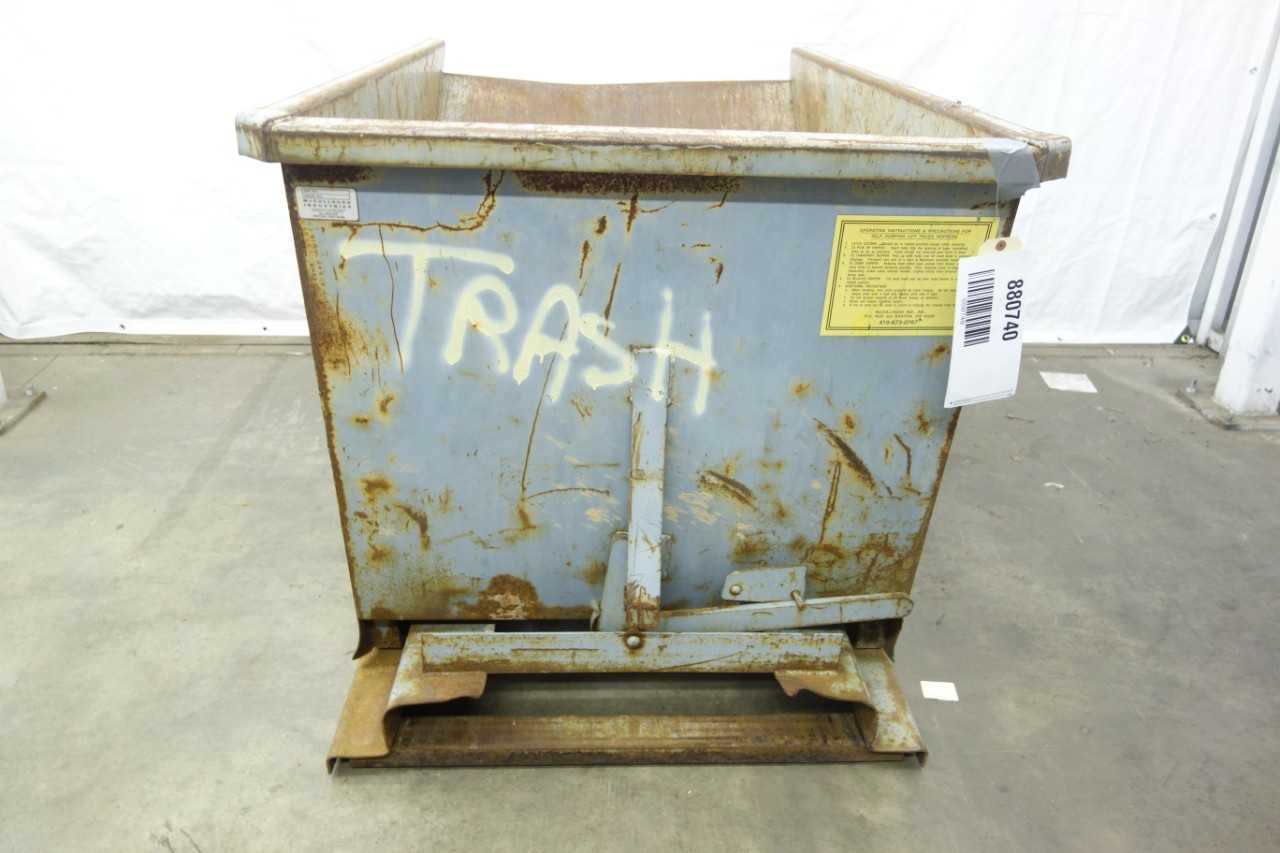 WRIGHT STATIONARY SELF DUMPING HOPPER - WASTE BINS
