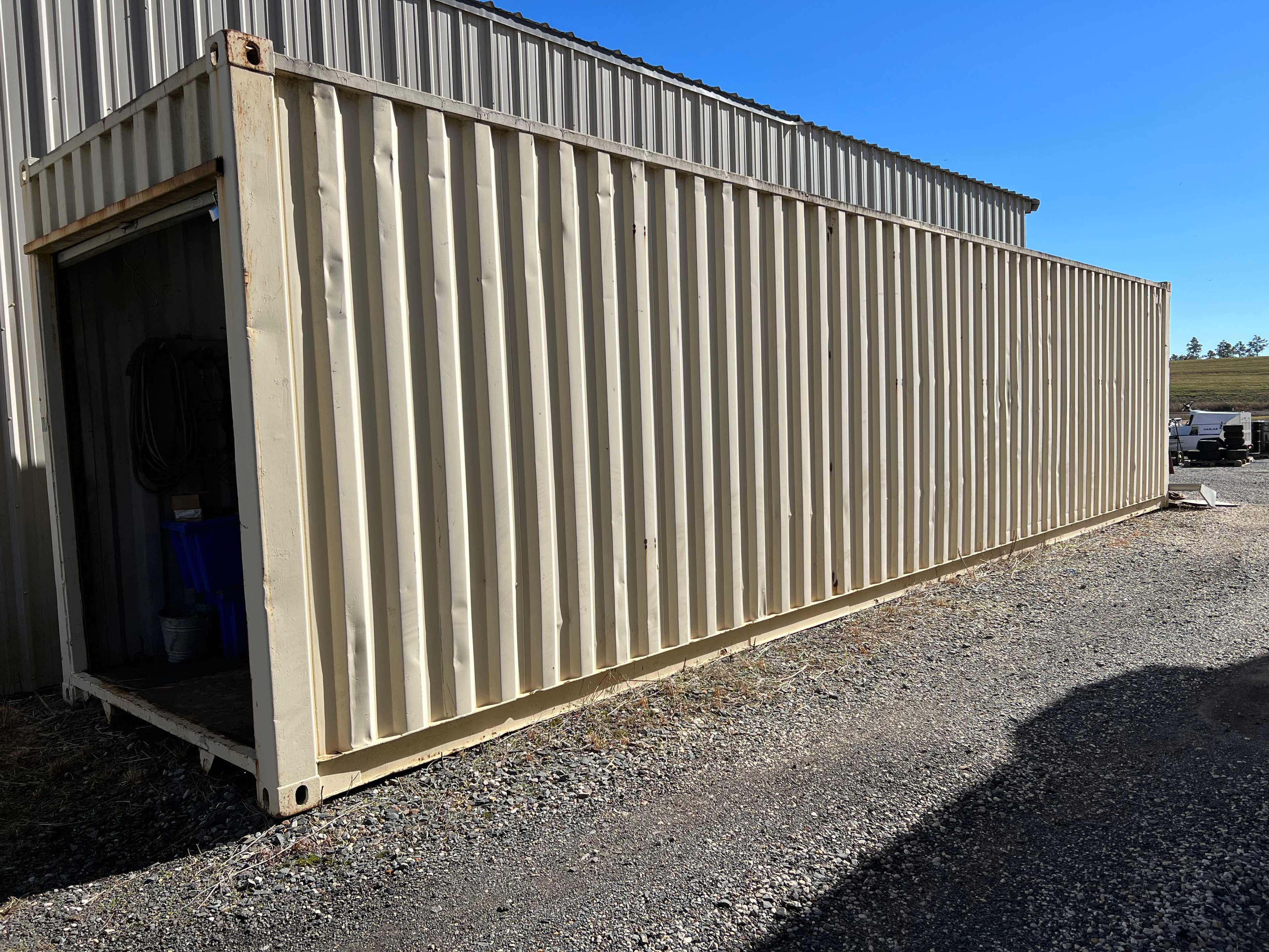 CONEX CONTAINER WITH SHEVLING (NO CONTENTS) - TRAILERS