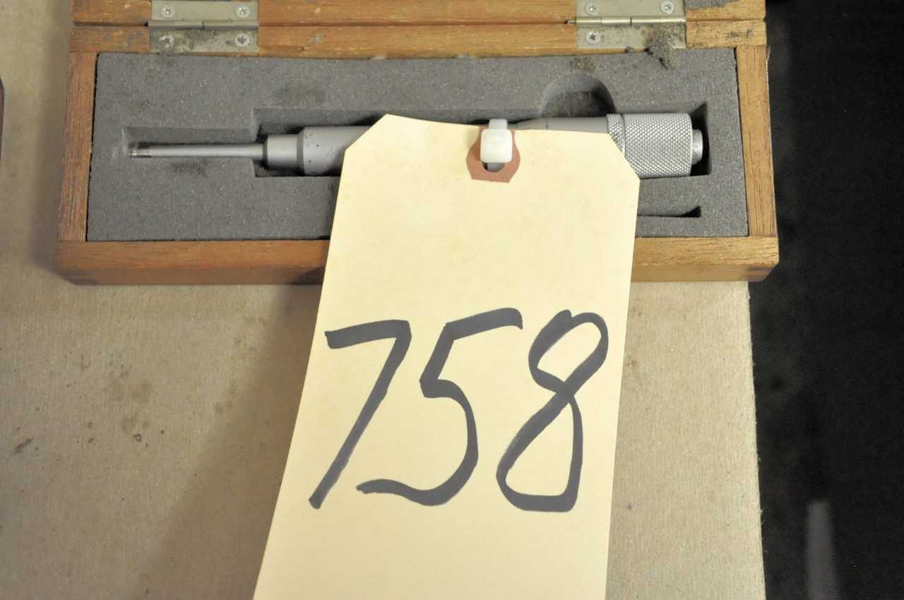 1 Starrett No 260 and 1 Mitutoyo No 146 102 Groove Micrometers with Cases - ELECTRIC POWER TOOLS