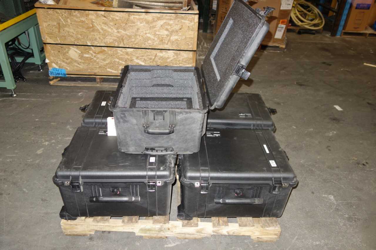 PALLET OF EMPTY, PADDED STORAGE CASES - TOOL STORAGE